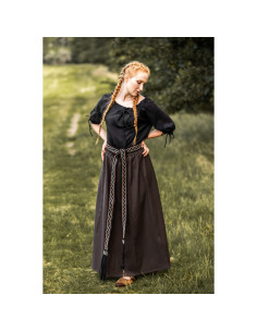 Smilla women's medieval skirt, dark brown