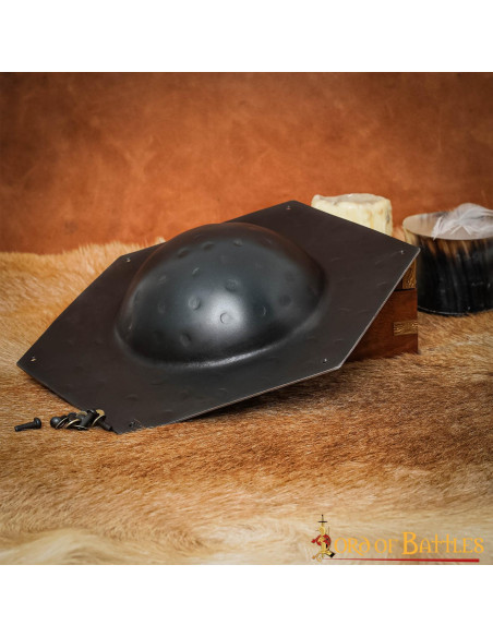 Hexagonal umbo for Roman shield in... Hexagonal umbo for Roman shield in...