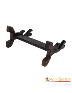 Tabletop display for 2 katanas, swords or axes 2