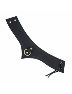 Medieval leather collar with ring