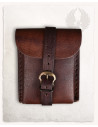 Medieval Geralt fanny pack type bag in brown (14x12 cm.)