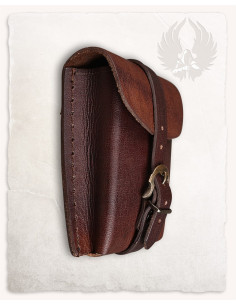Medieval Geralt fanny pack type bag in brown (14x12 cm.) 2
