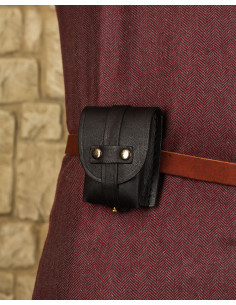 Medieval Geralt fanny pack bag in brown (12x9 cm.)