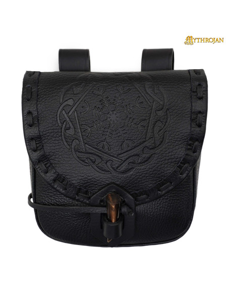 Norse bag embossed Aegishjalmur...