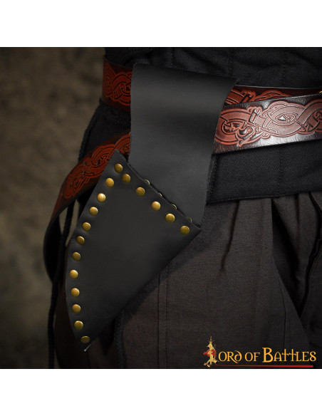 Leather baldric for left hand pirate...