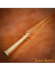 Solid brass Roman spearhead (33 cm.) 2
