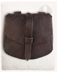 Luis medieval bag, fanny pack type in Brown (22x23 cm.)