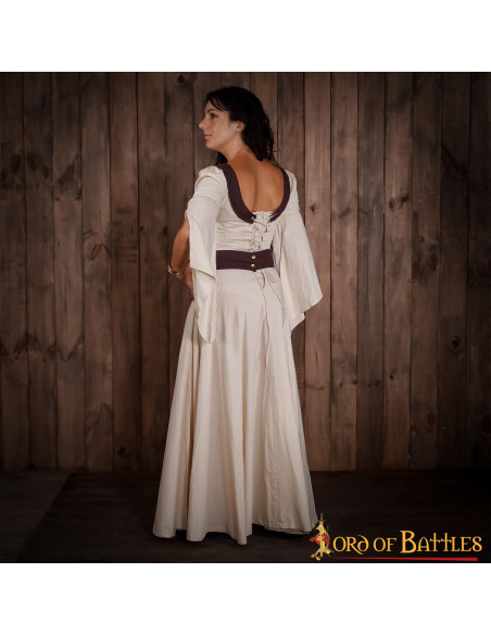 Light Cotton Medieval Dress, Country...