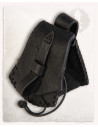 Luis medieval bag, fanny pack type in Black (10x12 cm.)