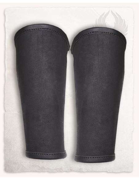 Vintage Borg Leather Bracelets - Black Vintage Borg Leather Bracelets - Black