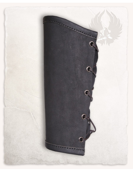 Vintage Borg Leather Bracelets - Black Vintage Borg Leather Bracelets - Black