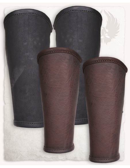 Vintage Borg Leather Bracelets - Black Vintage Borg Leather Bracelets - Black