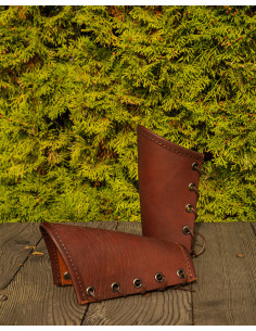Borg period bracelets in leather - Brown 2