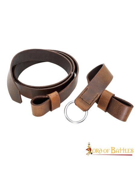 Brown Leather Sword Belt