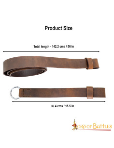 Brown Leather Sword Belt 2