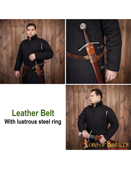 Brown Leather Sword Belt