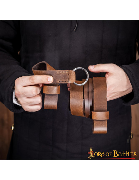 Brown Leather Sword Belt