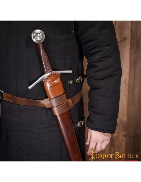 Brown Leather Sword Belt