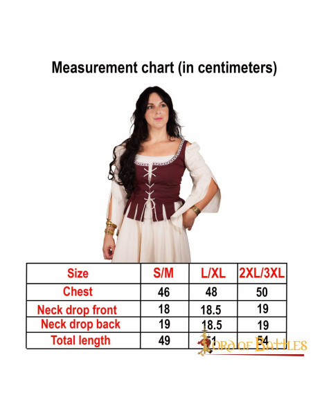 Medieval Maiden Adalyn Cotton Bodice