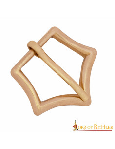 Solid Brass Pentagon Crown Buckle