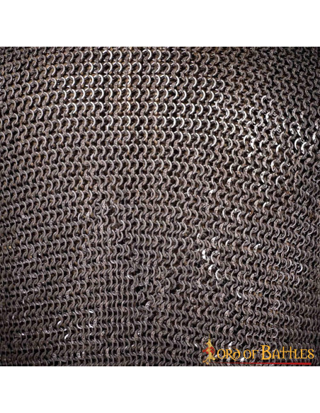 Long-sleeved chain mail with flat...