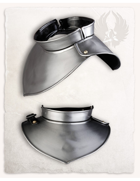 Medieval Lucas gorget in steel
