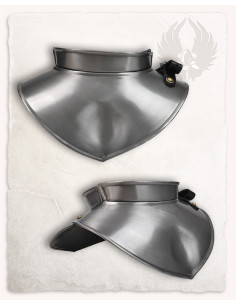 Medieval Lucas gorget in steel 2