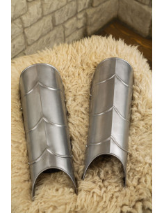 Lambert medieval greaves in steel