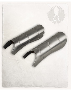 Lambert medieval greaves in steel 2