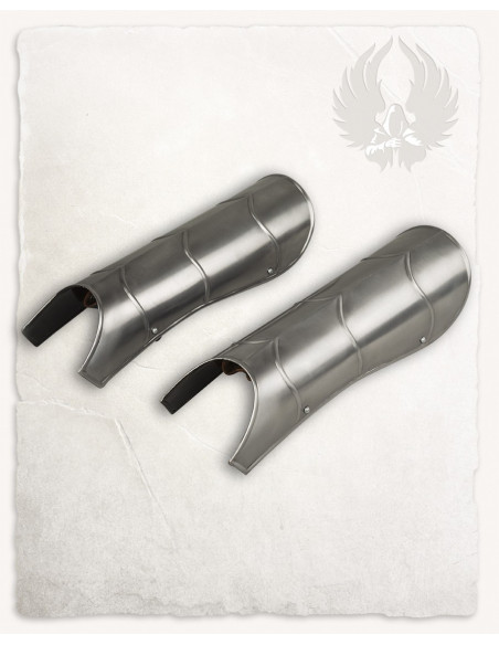 Lambert medieval greaves in steel