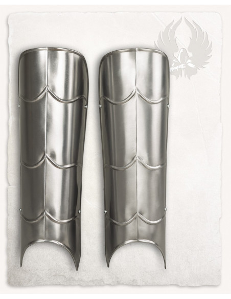 Lambert medieval greaves in steel