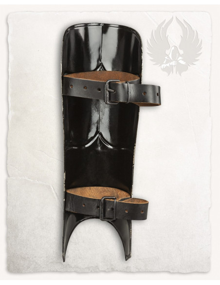 Lambert medieval greaves in steel