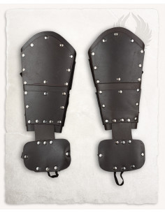 Quintus Roman bracelets in brown suede leather