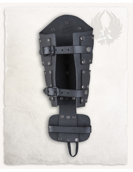 Quintus Roman bracers in black suede...