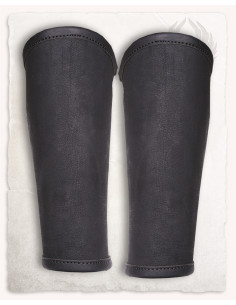 Medieval Borg Greaves in Black