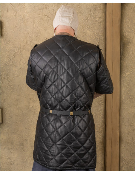 Haldur Medieval Gambeson in Black
