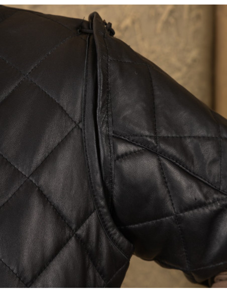 Haldur Medieval Gambeson in Black