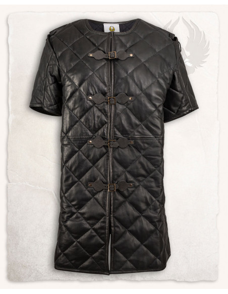 Haldur Medieval Gambeson in Black