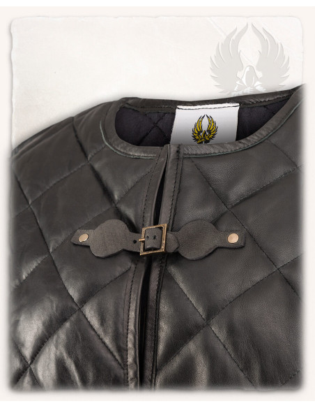 Haldur Medieval Gambeson in Black