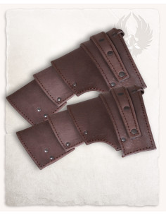 Albrecht medieval shoulder pads in brown