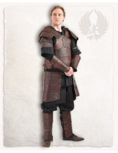 Albrecht medieval shoulder pads in brown 2