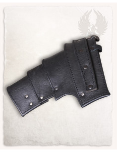 Albrecht medieval shoulder pads in black 2