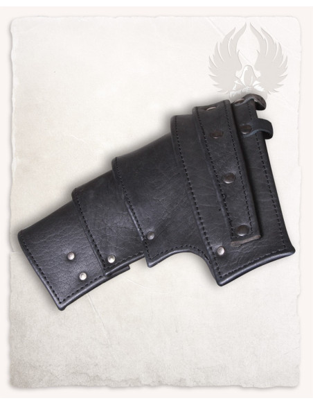 Albrecht medieval shoulder pads in black