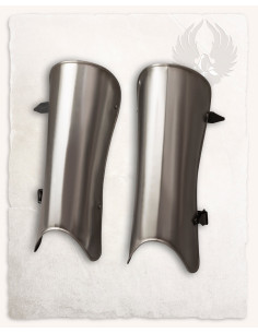 Harald medieval greaves with buckles 2