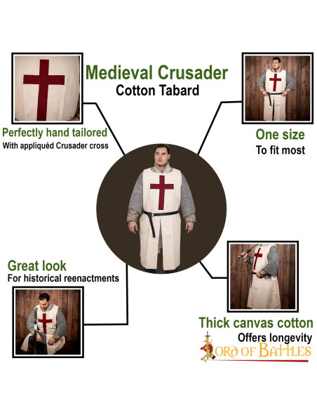 Knights Templar tabard with Christian...