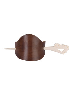 Viking barrette with bone pin - Brown