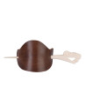 Viking barrette with bone pin - Brown