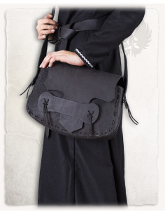 Meera shoulder bag in black (33x20 cm.) 2
