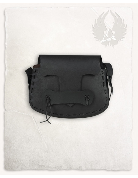 Meera shoulder bag in black (33x20 cm.)