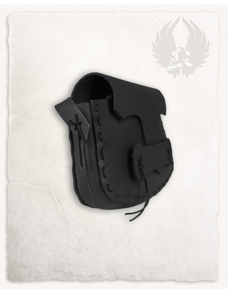 Meera shoulder bag in black (33x20 cm.)